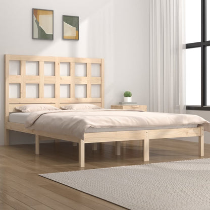 Massivholzbett ohne Matratze 135x190 cm Kiefernholz