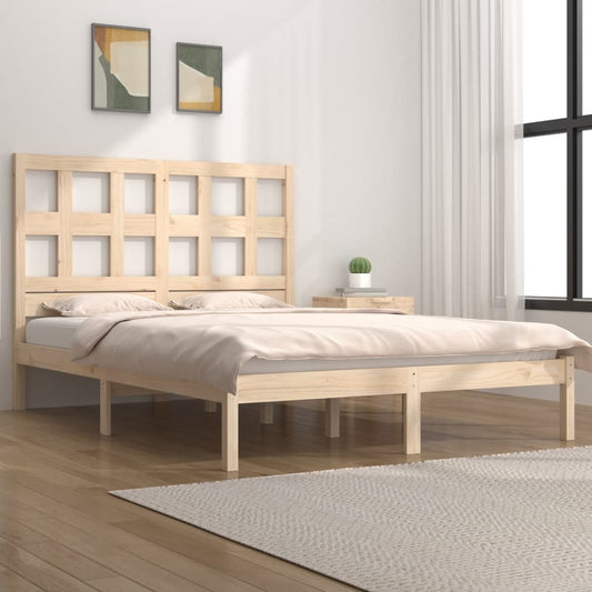 Massivholzbett ohne Matratze 135x190 cm Kiefernholz