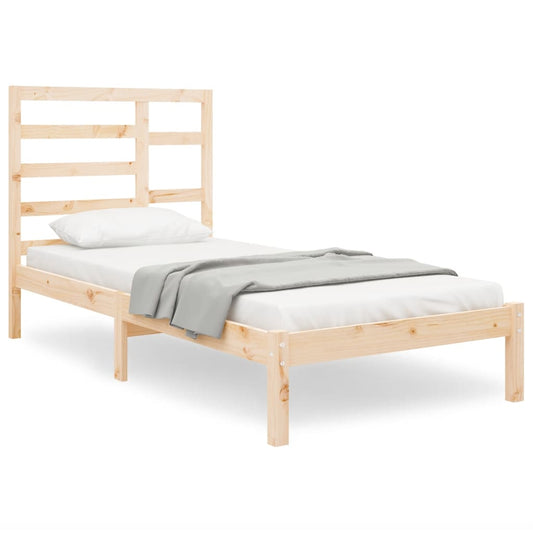 Massivholzbett ohne Matratze 75x190 cm