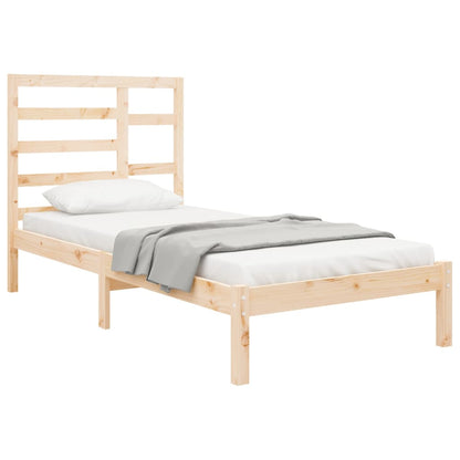 Massivholzbett ohne Matratze 75x190 cm