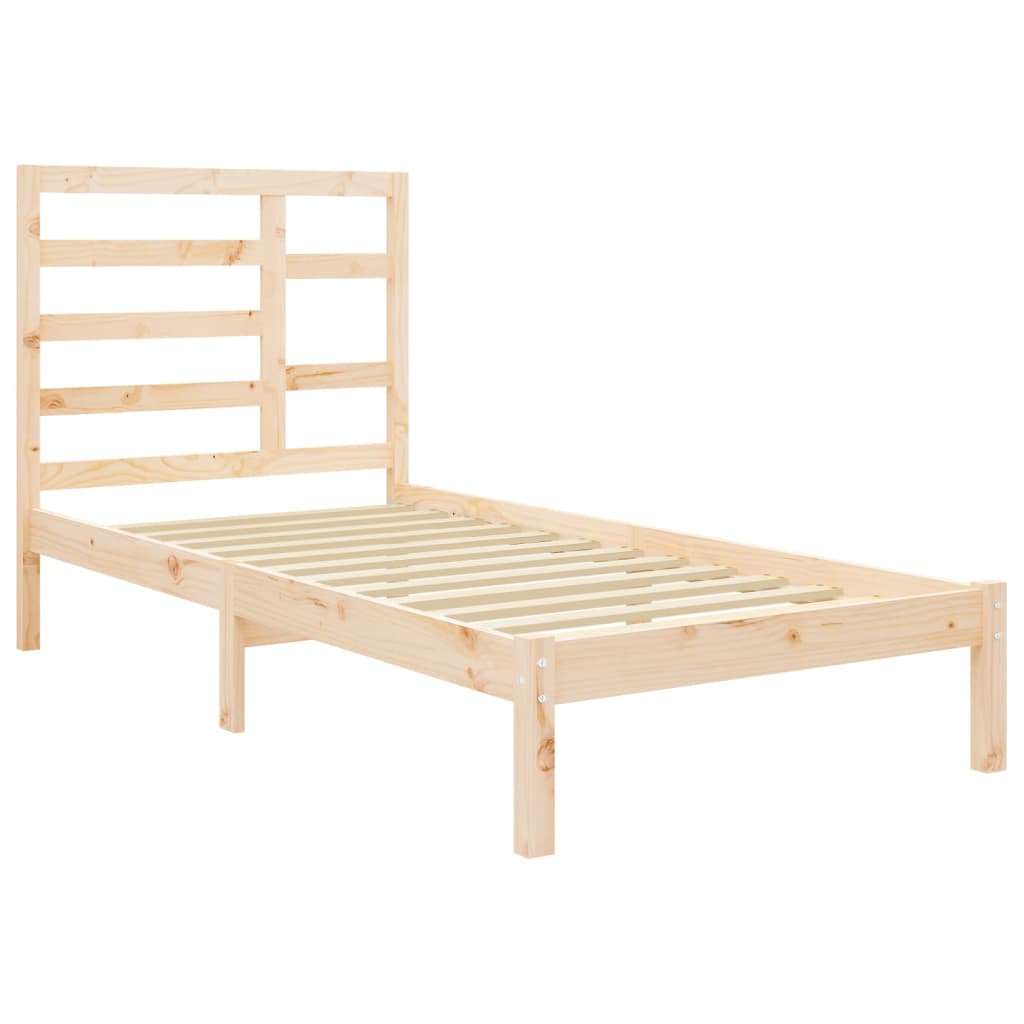 Massivholzbett ohne Matratze 75x190 cm
