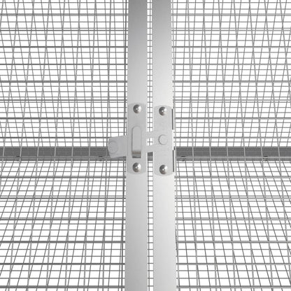 Kaninchenkäfig Anthrazit 302,5x80,5x71 cm Verzinkter Stahl