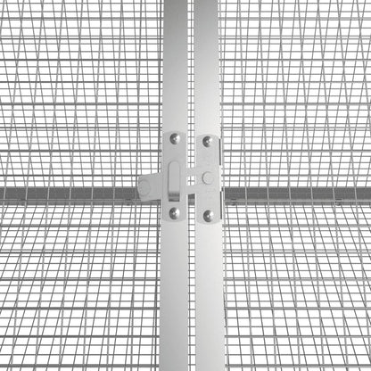 Kaninchenkäfig Anthrazit 504,5x80,5x71 cm Verzinkter Stahl