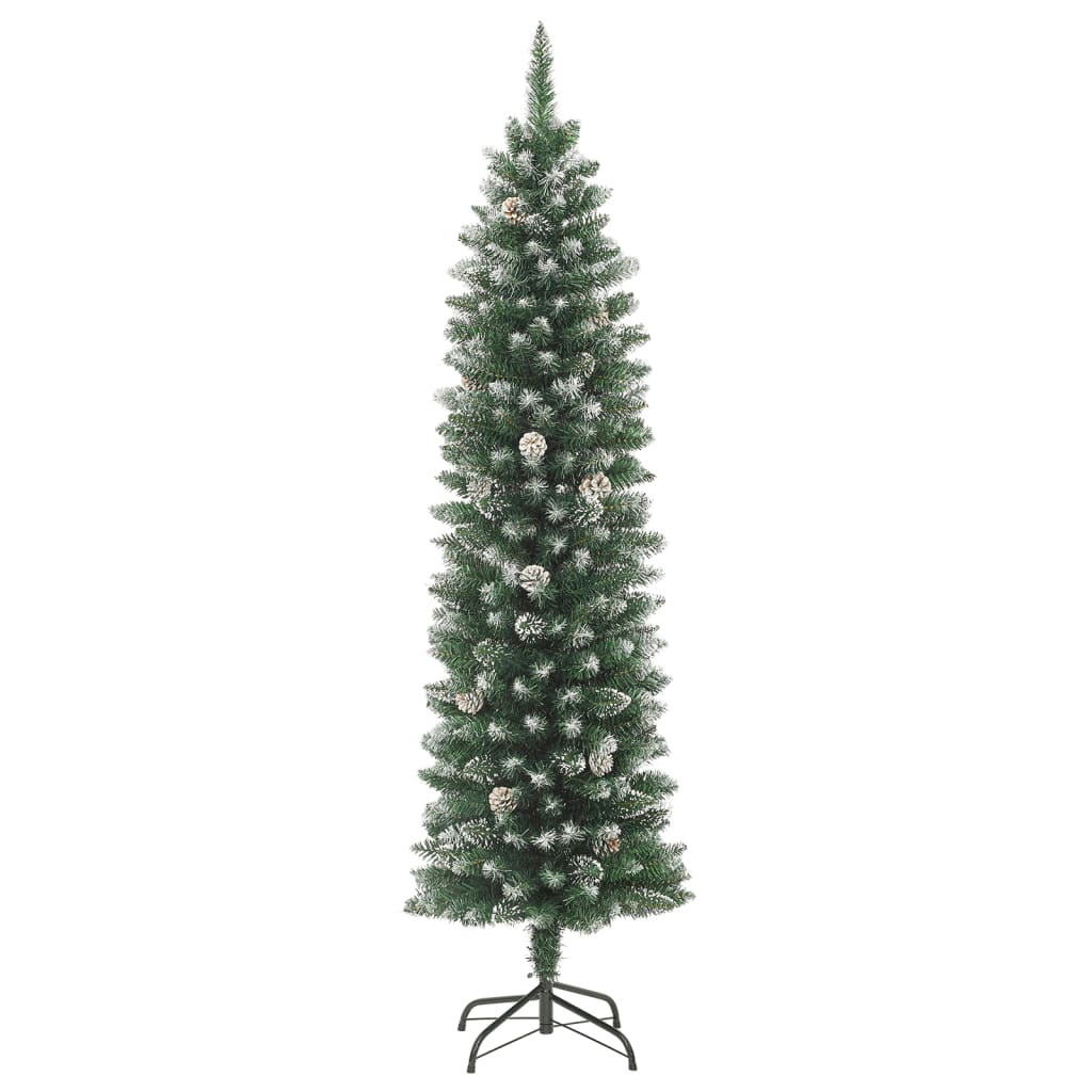 Künstlicher Weihnachtsbaum mit Ständer Schlank 120 cm PVC