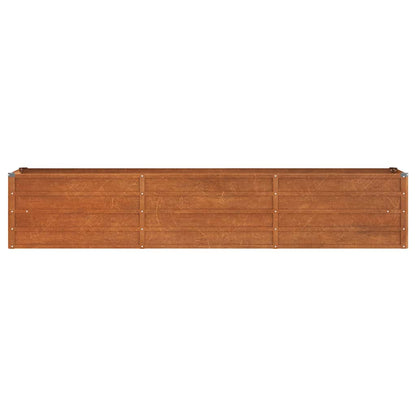 Hochbeet Rostig 240x40x45 cm Cortenstahl
