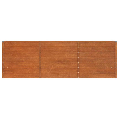 Hochbeet Rostig 240x40x77 cm Cortenstahl