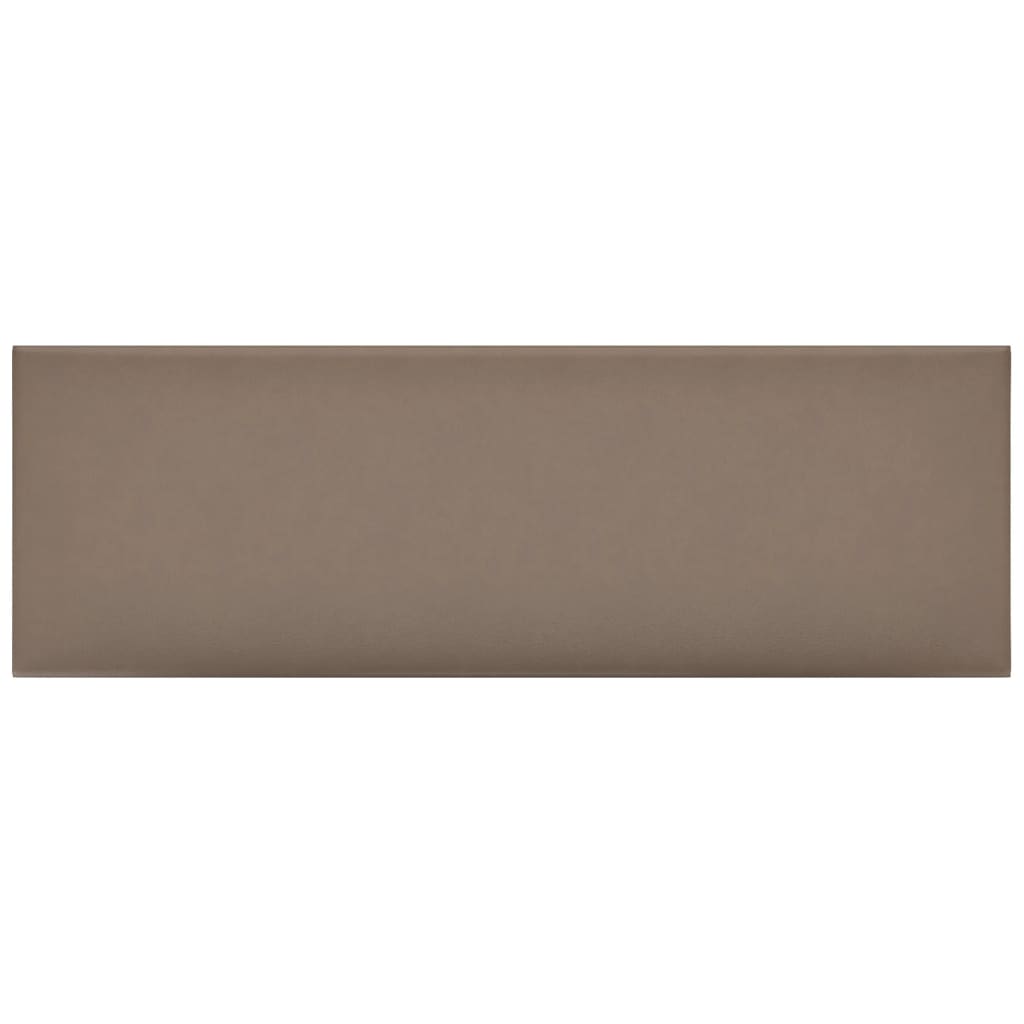 Wandpaneele 12 Stk. Cappuccino-Braun 90x30cm Kunstleder 3,24 m²