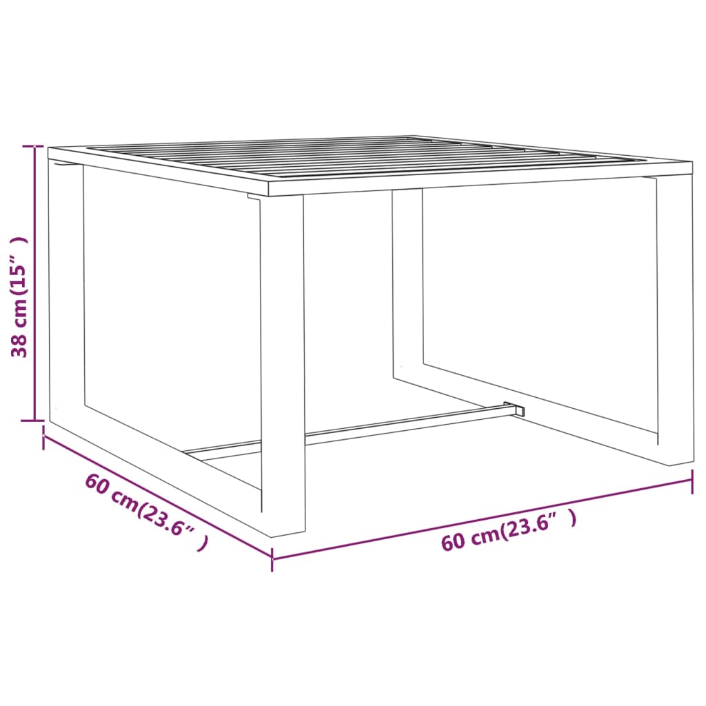 5-tlg. Garten-Lounge-Set mit Kissen Aluminium Anthrazit