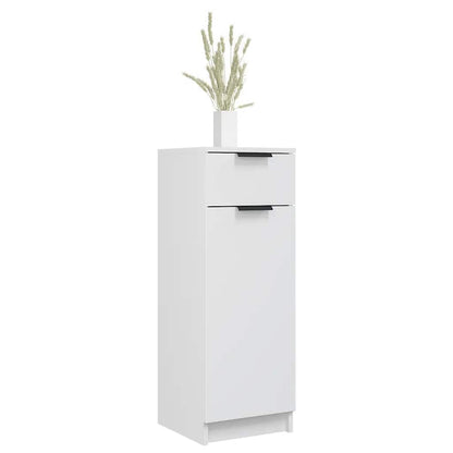 Badschrank Weiß 32x33,5x90 cm Holzwerkstoff