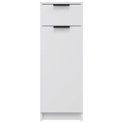 Badschrank Weiß 32x33,5x90 cm Holzwerkstoff