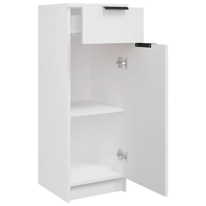 Badschrank Weiß 32x33,5x90 cm Holzwerkstoff