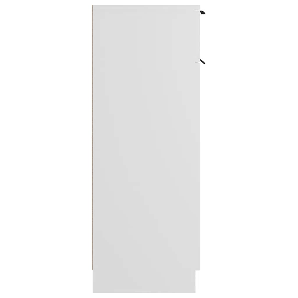 Badschrank Weiß 32x33,5x90 cm Holzwerkstoff