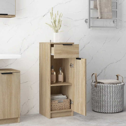 Badschrank Sonoma-Eiche 32x33,5x90 cm Holzwerkstoff
