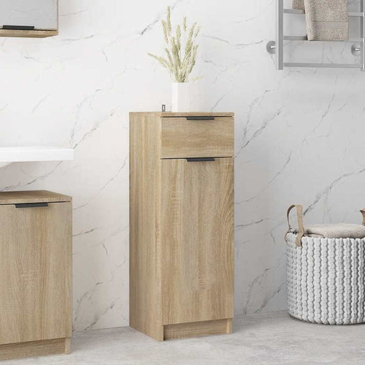 Badschrank Sonoma-Eiche 32x33,5x90 cm Holzwerkstoff