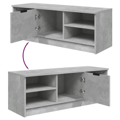 TV-Schrank Betongrau 102x35,5x36,5 cm Holzwerkstoff