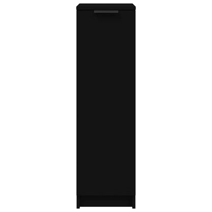 Schuhschrank Schwarz 30x35x100 cm Holzwerkstoff