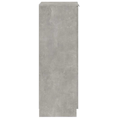 Schuhschrank Betongrau 30x35x100 cm Holzwerkstoff