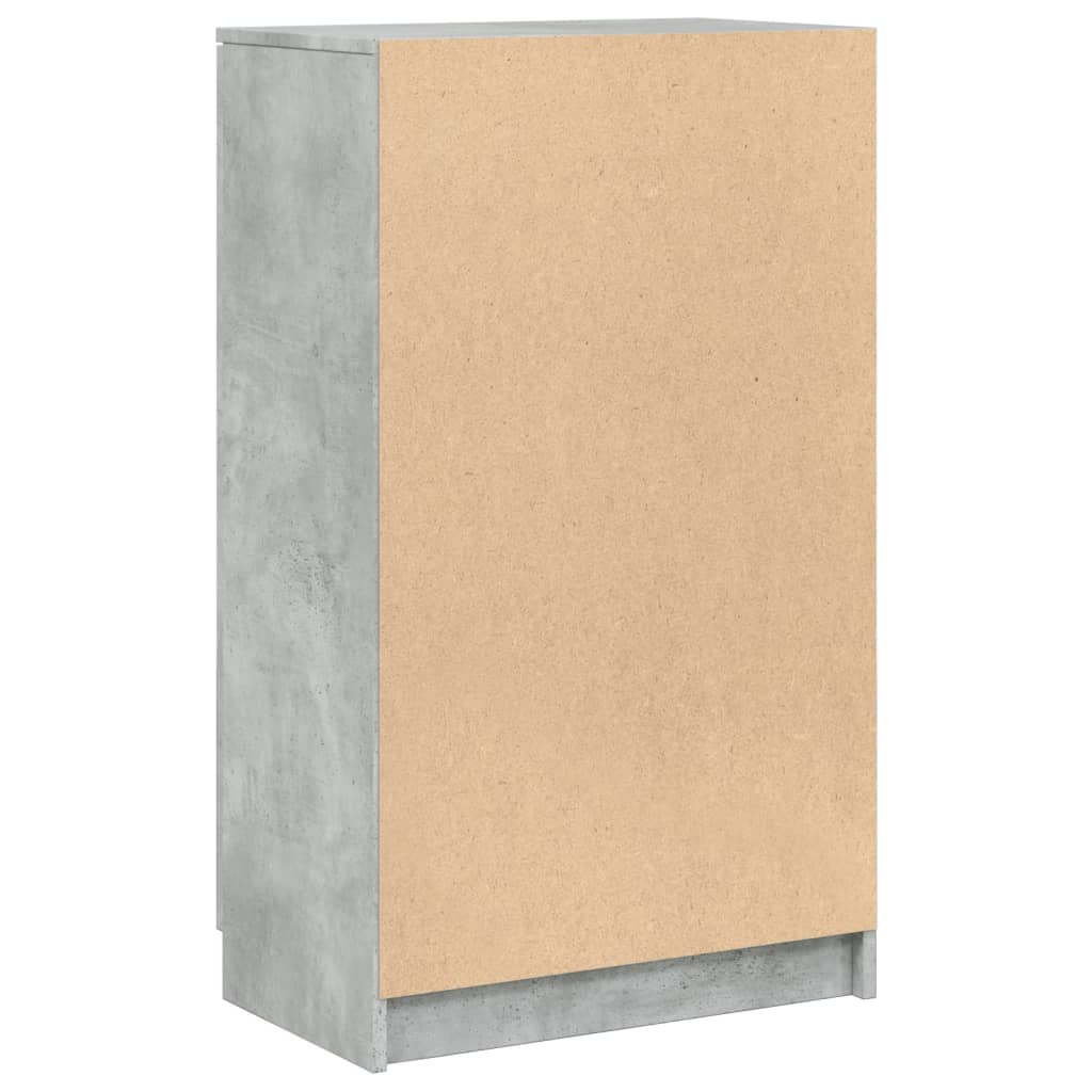 Schuhschrank Betongrau 59x35x100 cm Holzwerkstoff