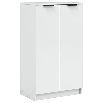 Schuhschrank Hochglanz-Weiß 59x35x100,5 cm Holzwerkstoff