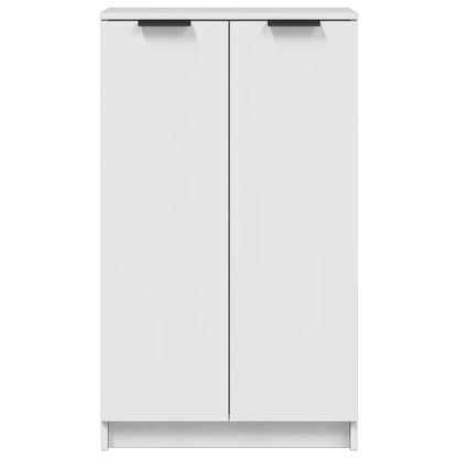 Schuhschrank Hochglanz-Weiß 59x35x100,5 cm Holzwerkstoff