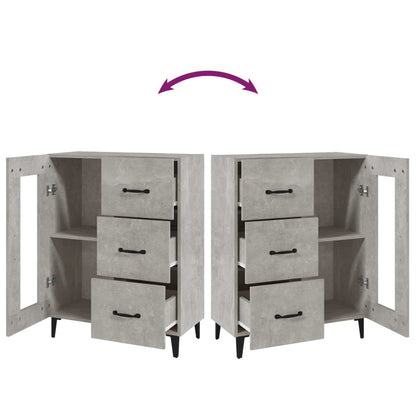 Sideboard Betongrau 69,5x34x90 cm Holzwerkstoff