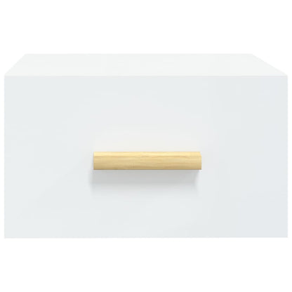 Wand-Nachttische 2 Stk. Weiß 35x35x20 cm