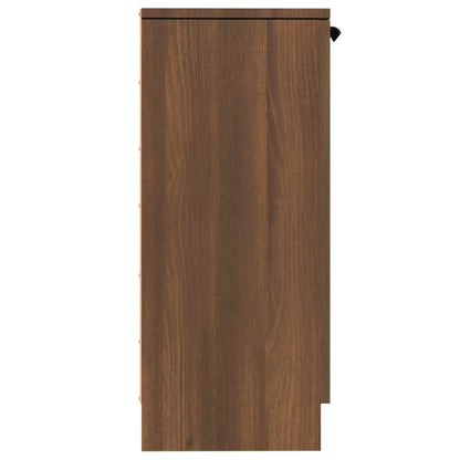 Sideboard Braun Eichen-Optik 30x30x70 cm Holzwerkstoff