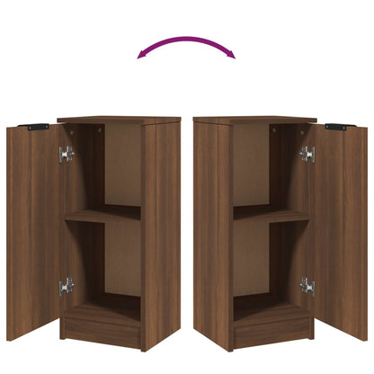 Sideboard Braun Eichen-Optik 30x30x70 cm Holzwerkstoff