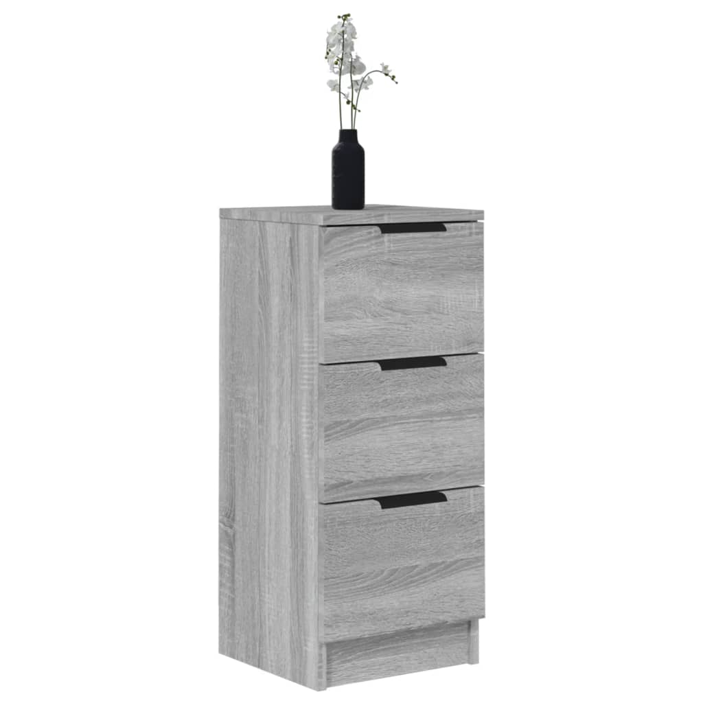 Sideboards 2 Stk. Grau Sonoma 30x30x70 cm Holzwerkstoff