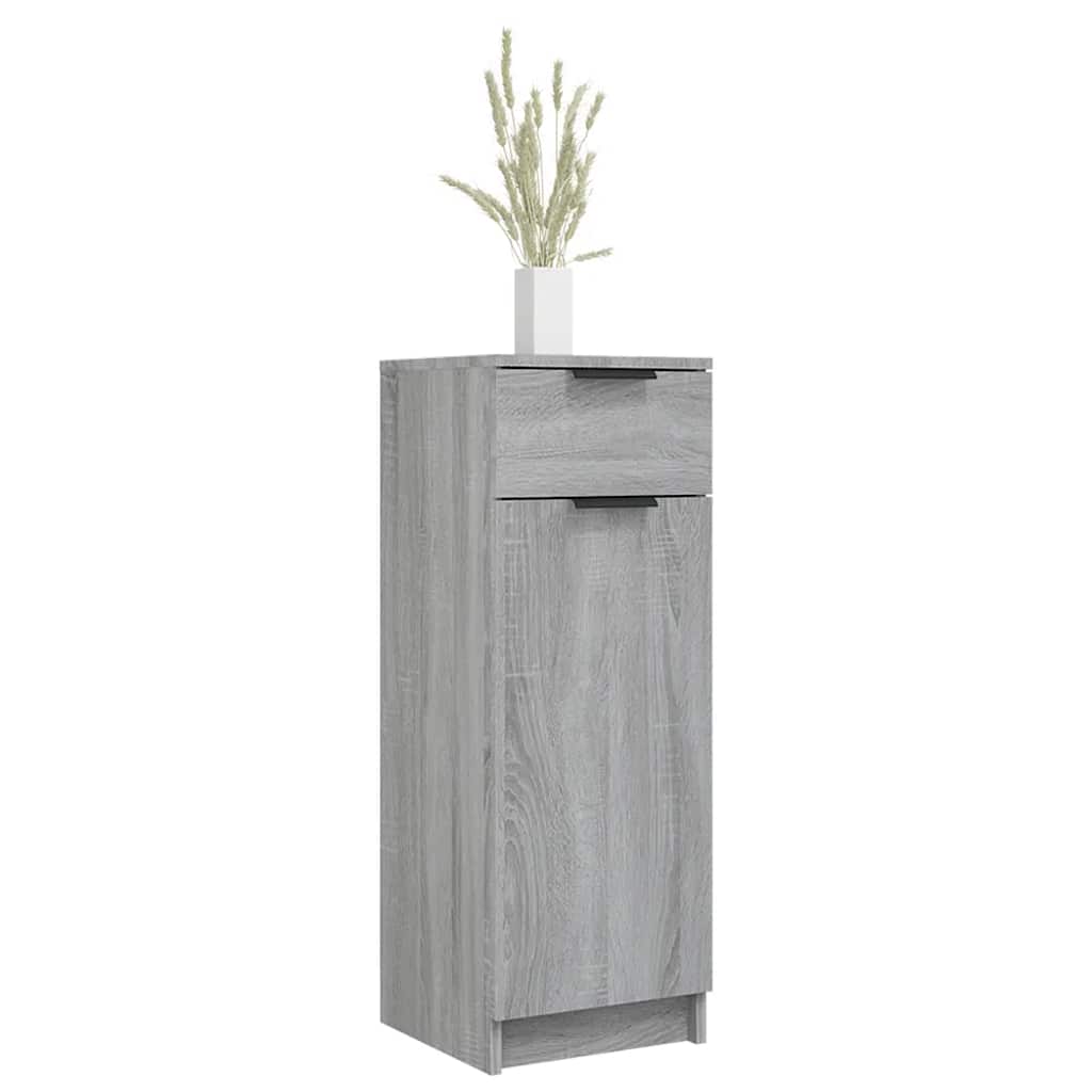 Badschrank Grau Sonoma 32x34x90 cm Holzwerkstoff
