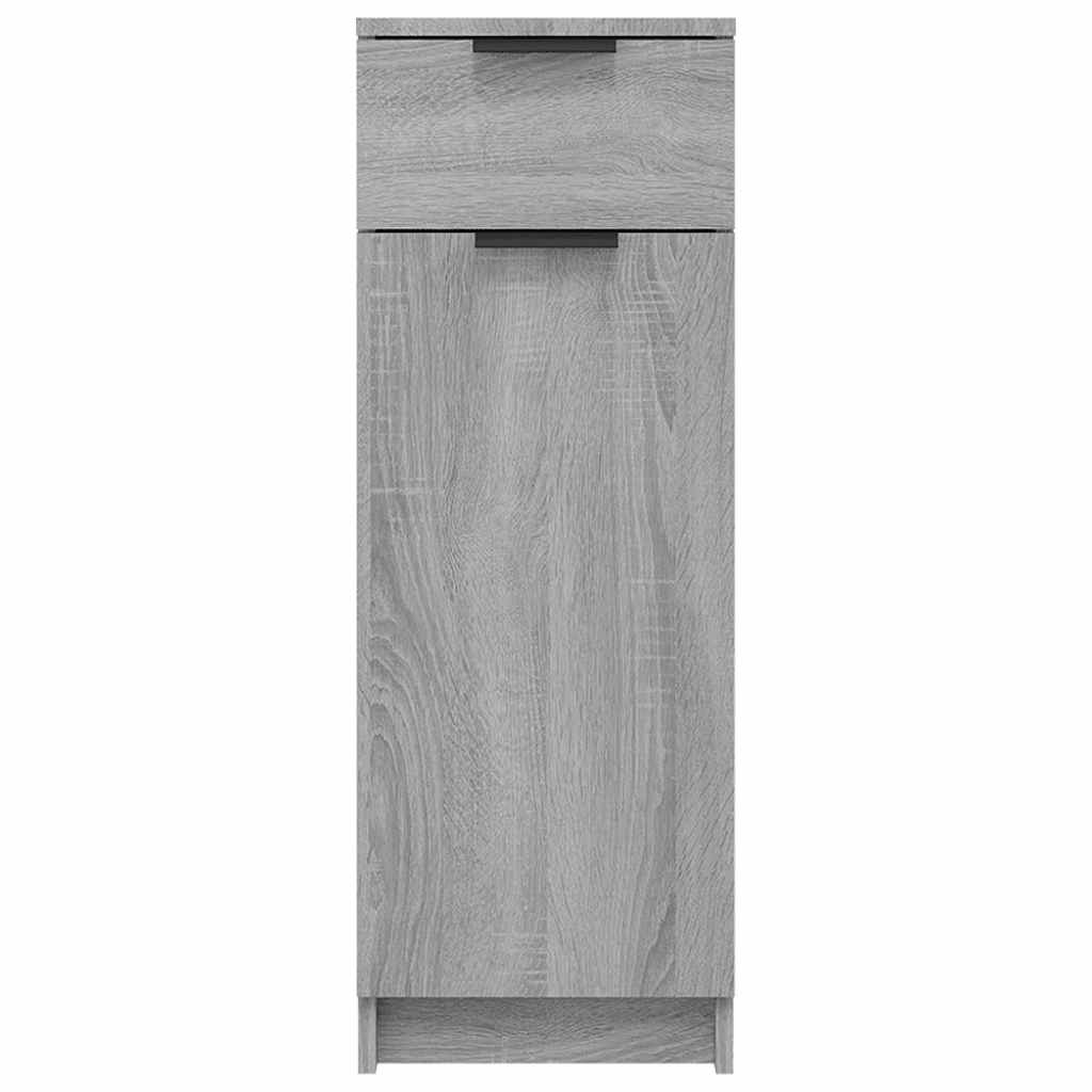 Badschrank Grau Sonoma 32x34x90 cm Holzwerkstoff