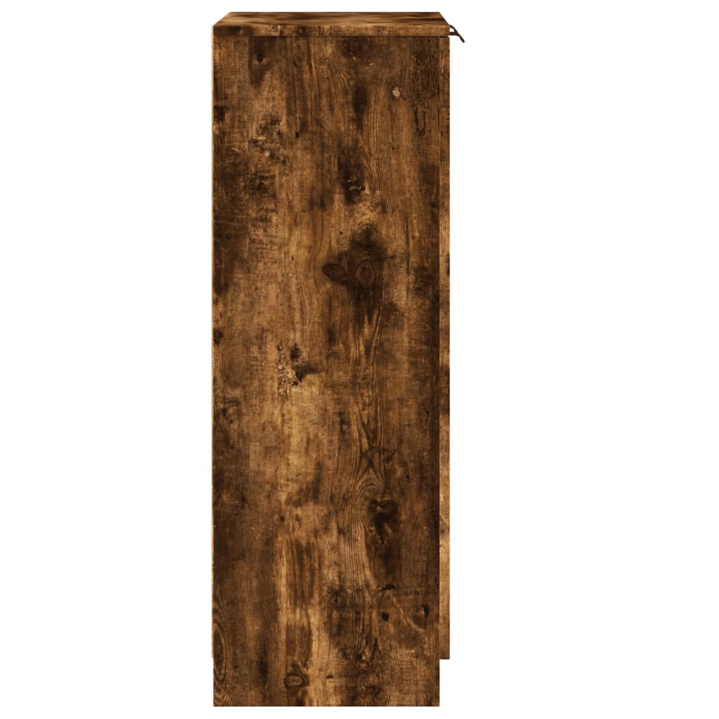 Schuhschrank Räuchereiche 59x35x100 cm Holzwerkstoff