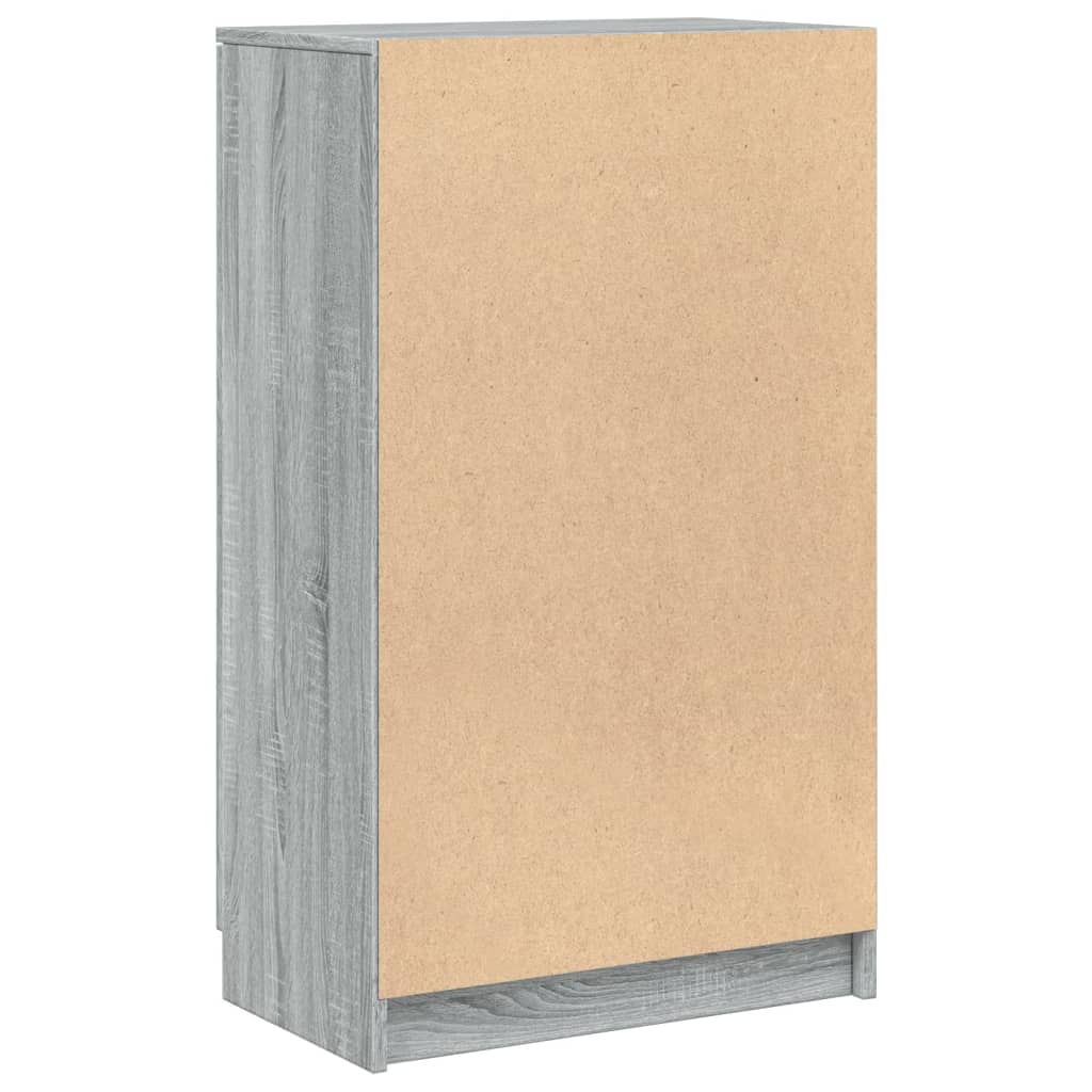 Schuhschrank Grau Sonoma 59x35x100 cm Holzwerkstoff