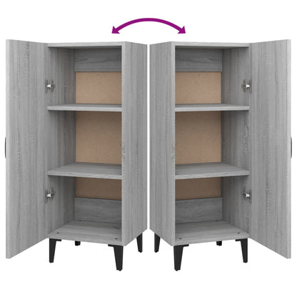 Sideboard Grau Sonoma 34,5x34x90 cm Holzwerkstoff