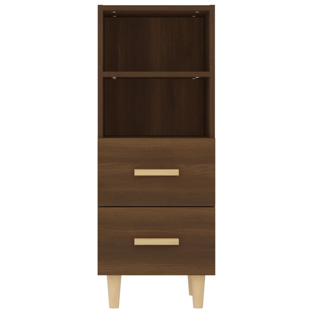 Sideboard Braun Eichen-Optik 34,5x34x90 cm Holzwerkstoff
