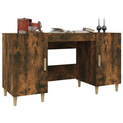 Schreibtisch Räuchereiche 140x50x75 cm Holzwerkstoff