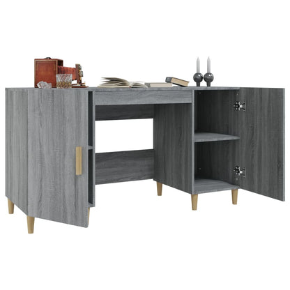 Schreibtisch Grau Sonoma 140x50x75 cm Holzwerkstoff