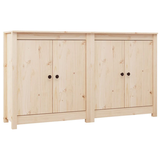 Sideboards 2 Stk. 70x35x80 cm Massivholz Kiefer