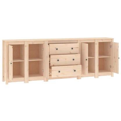 Sideboard 230x35x80 cm Massivholz Kiefer