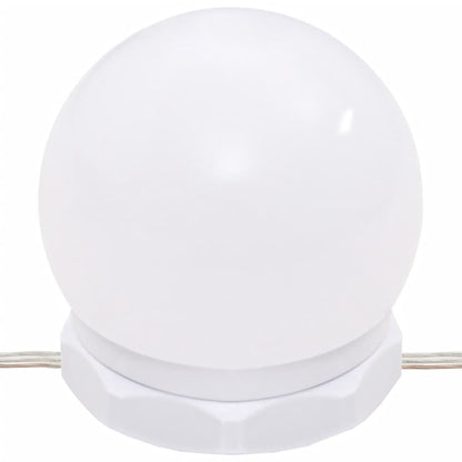 Schminktisch-Set mit LED Grau Sonoma Holzwerkstoff