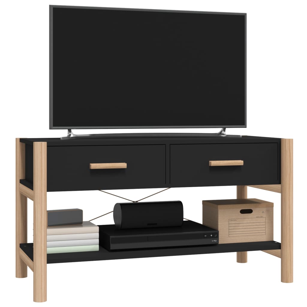 TV-Schrank Schwarz 82x38x45 cm Holzwerkstoff