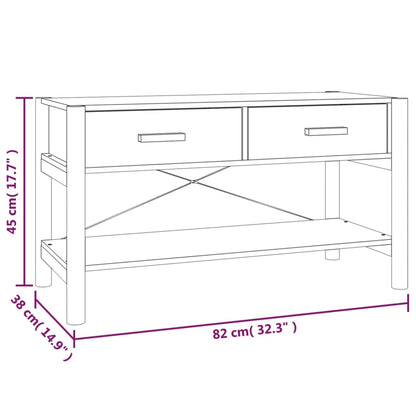 TV-Schrank Schwarz 82x38x45 cm Holzwerkstoff