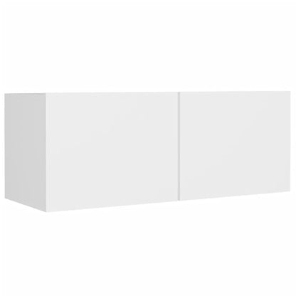 8-tlg. TV-Schrank-Set Weiß Holzwerkstoff