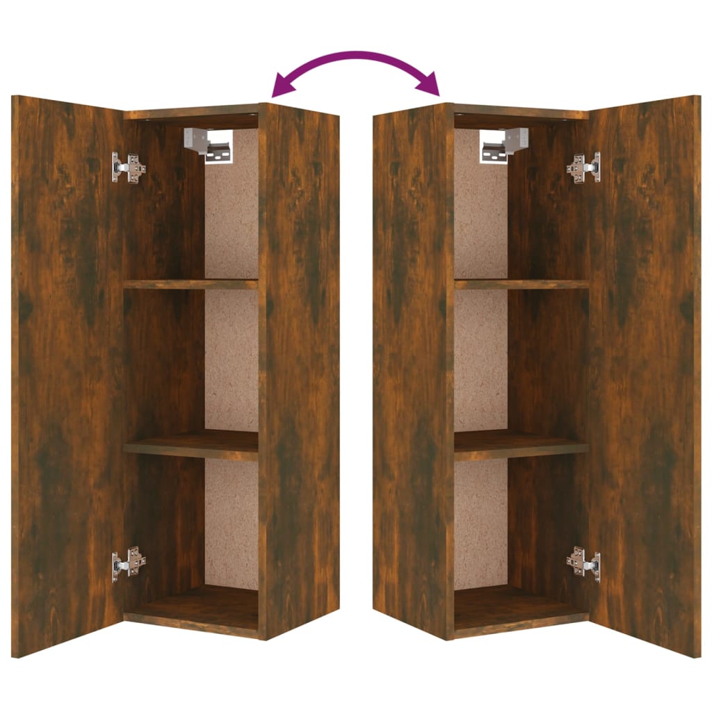 5-tlg. TV-Schrank-Set Räuchereiche Holzwerkstoff