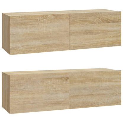 6-tlg. TV-Schrank-Set Sonoma-Eiche Holzwerkstoff