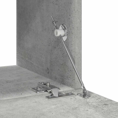 4-tlg. TV-Schrank-Set Betongrau Holzwerkstoff