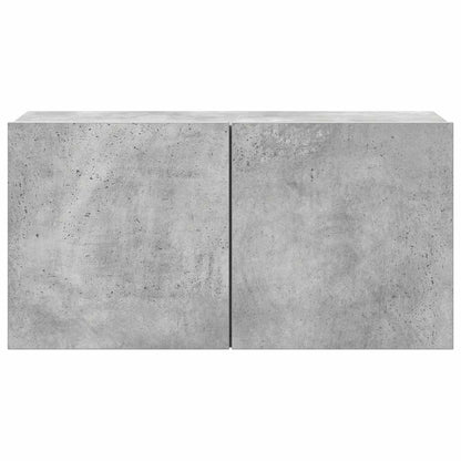 4-tlg. TV-Schrank-Set Betongrau Holzwerkstoff