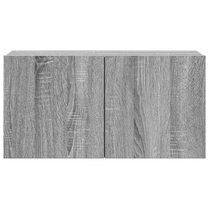 4-tlg. TV-Schrank-Set Grau Sonoma Holzwerkstoff