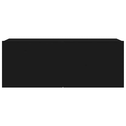 4-tlg. TV-Schrank-Set Schwarz Holzwerkstoff