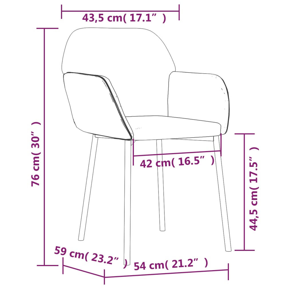 Esszimmerstühle 2 Stk. Schwarz Samt